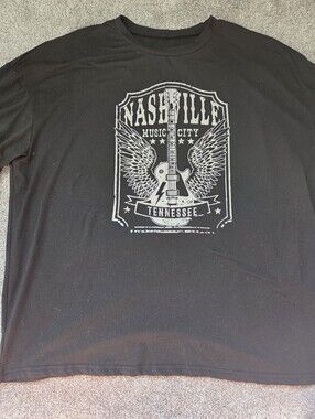 Nashville Music City Graphic Tee - Black